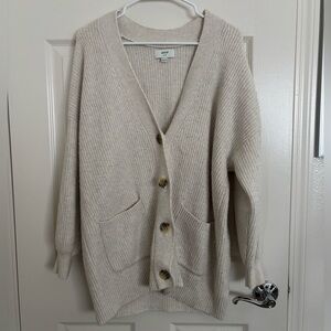 Aerie oversized button-up cardigan sweater